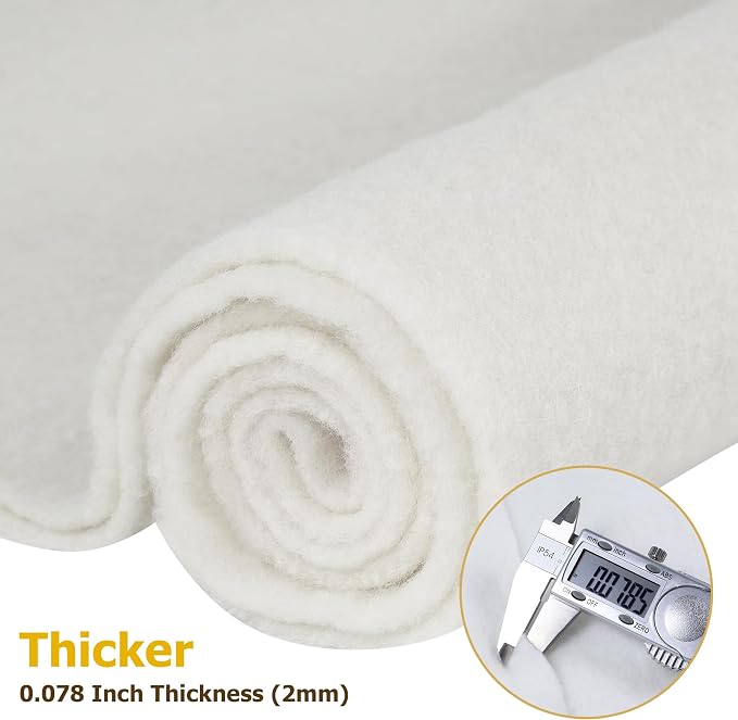 30" x 39" Wool Felt Fabric, Pure Merino Felt Fabric - Image 3