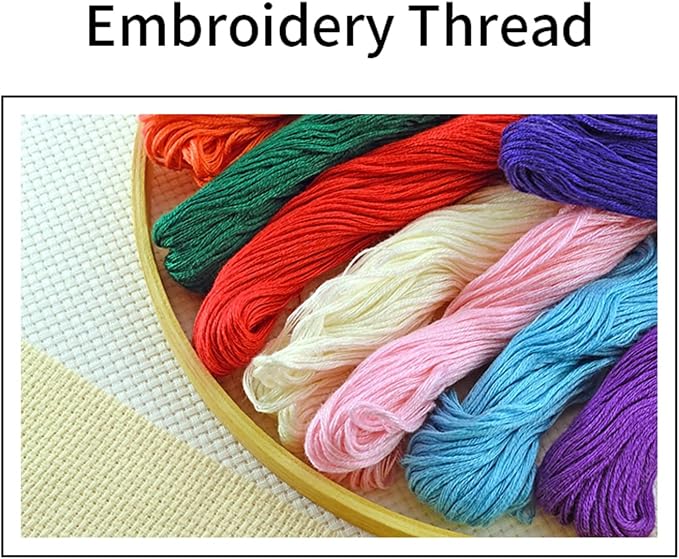 Joyhoor Cross Stitch Kits for Beginners Stamped Cross-Stitch Supplies - Image 4