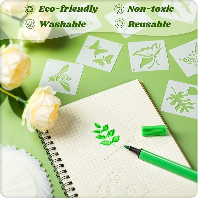 Fainne 100 Pcs 2 Inch Stencils Small Stencils - Image 3