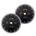 DT-DIATOOL Diamond Granite Blade 8 Inch for Marble Porcelain Tile Ceramic Diamond Cutting Disc with Mesh Turbo Diamond Segments Pack of 2