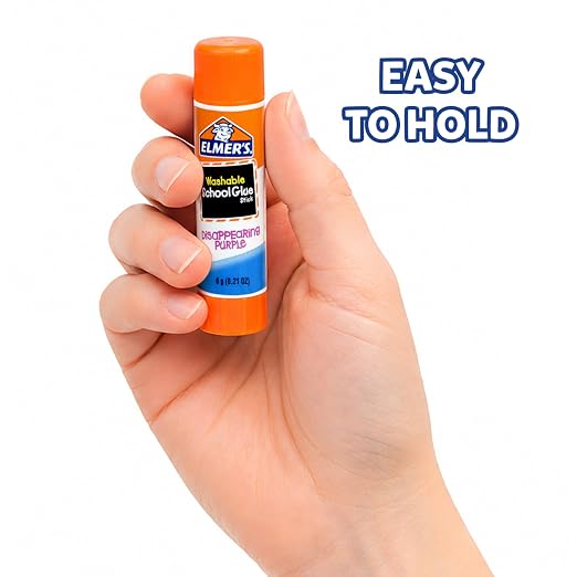 Elmer's Disappearing Purple School Glue Sticks, 7 Grams, Back to School - Image 3
