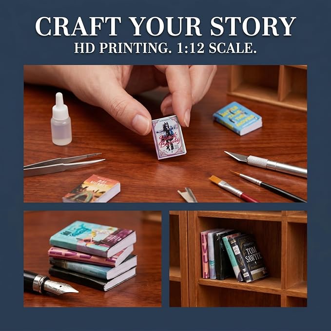 340pcs Mini Books Miniatures, mini Brands Books - Image 6