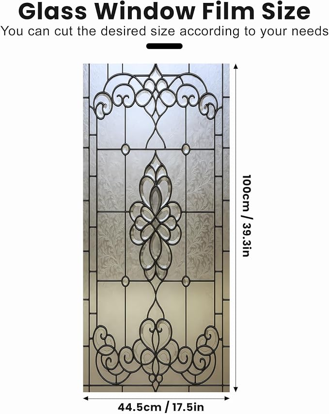 Stained Glass Window Privacy Film Static Cling - Image 2