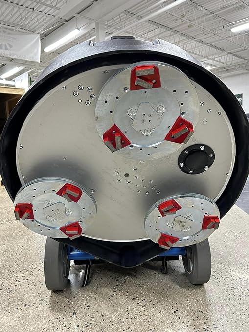 Concrete Floor Grinding Discs, Diamond Metal Grinding Tooling for Lavina Grinders, Concrete Preparation & Thin Epoxy Remove, Double Arrow Segments 30/40 Grit Medium Bond, Pack of 9