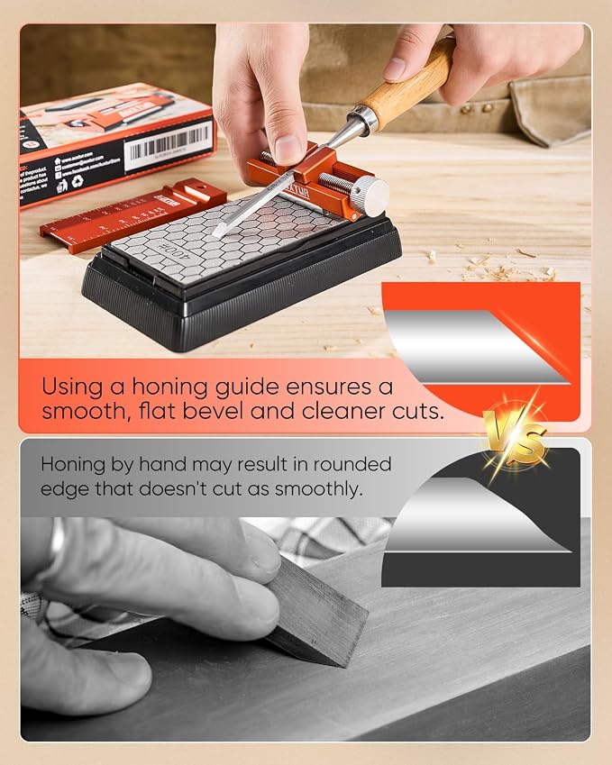 Honing Guide & Chisel Sharpening Jig Set - Image 6