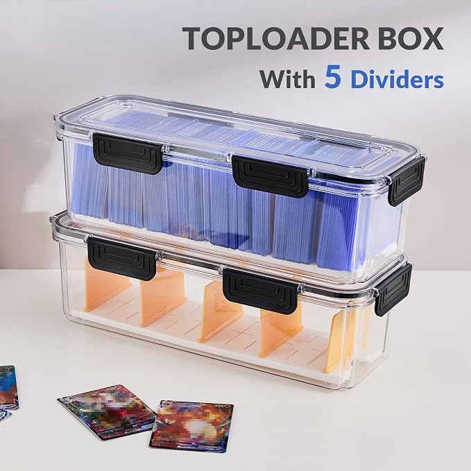 DEEIF Toploader Storage Box, Trading Card Storage Box - Image 2