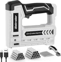 Electric Staple Gun 5 in 1 Band Nailer, 4V Rechargeable Cordless Stapler, Nail Gun Battery Powered with 2,000 Staples and Nails, Power Tacker Pin Nailer for Home Use, Wood, Upholstery, DIY