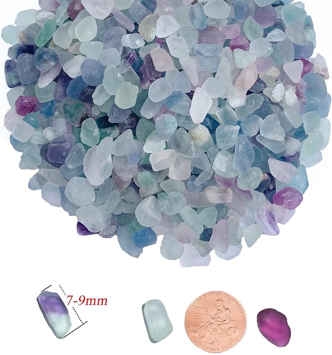 2 LB Small Crystals Rocks, Tumbled Chips Stone, Natural Quartz Crystals - Image 2