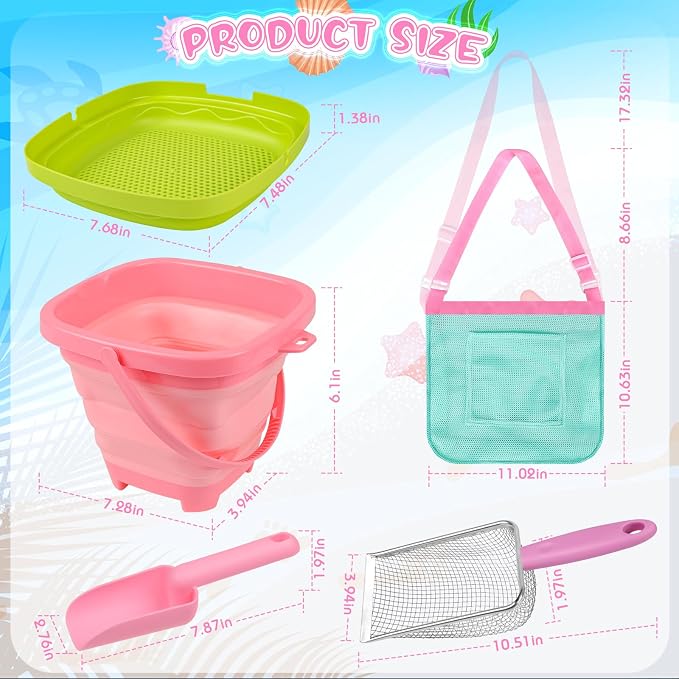 Beach Shell Collecting Set, Sand Toys - Image 6