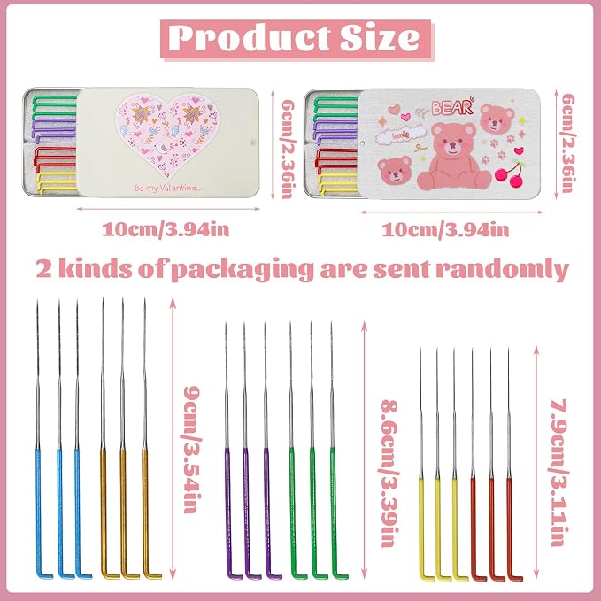 18 Pieces Wool Felting Needles 6 Colors Needle Felting Tools Wool Triangular - Image 2
