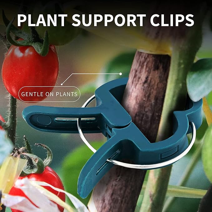 Plant Clips Green Gentle Gardening Plant & Flower Lever Loop Gripper Clips - Image 5