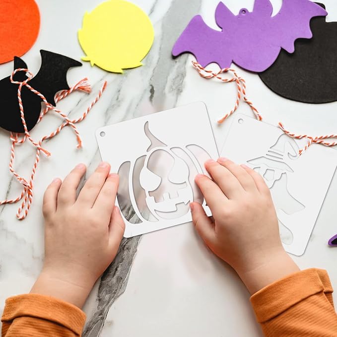 72 PCS 3x3 Inch Halloween Stencils - Image 3