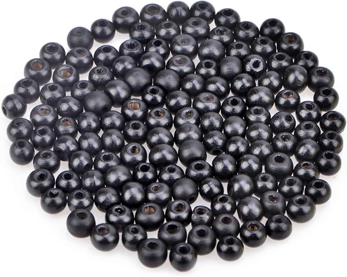 AD Beads Wood Spacer Loose Wooden Craft Beads Big Hole Beads Assorted by ADBeads