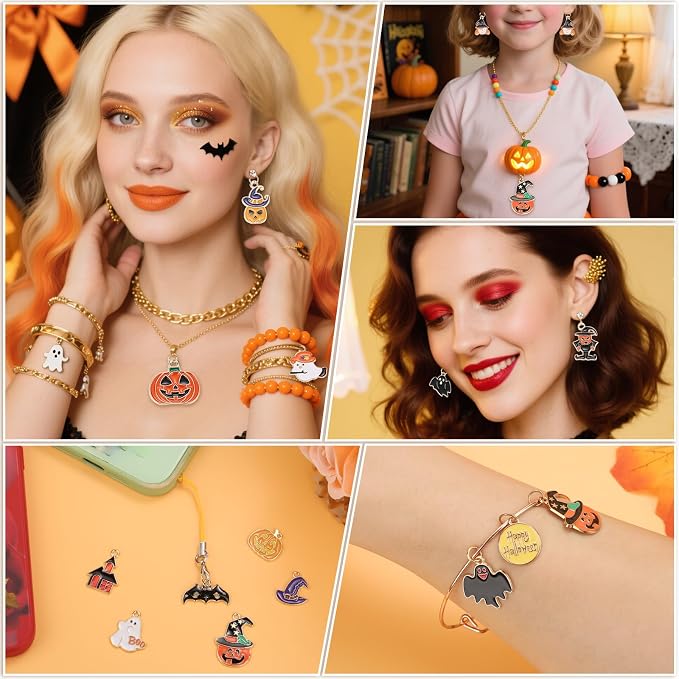 100Pcs 50 Pairs Halloween Charms - Image 7
