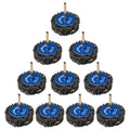 CAELUM 10 Pack Strip Discs Set, 1.5 Inch Rust Removal Wheels for 1/8" Shank Rotary Tools, Quick-Change Grinding Discs for Paint, Rust, Oxide, Weld Cleanup, and Scale Removal