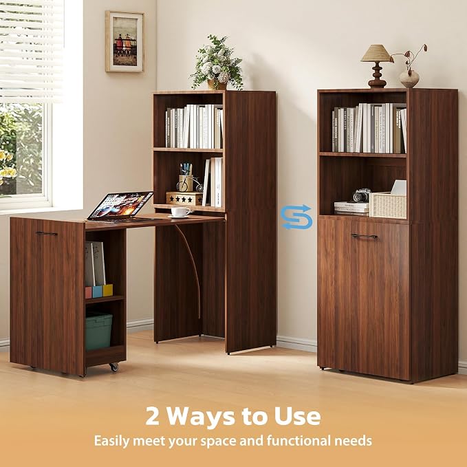 Zevemomo Folding Desk, Convertible Table - Image 3