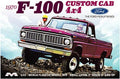 1970 F-100 Custom Cab 4x4 1:25 Scale Model Kit by Moebius+Models