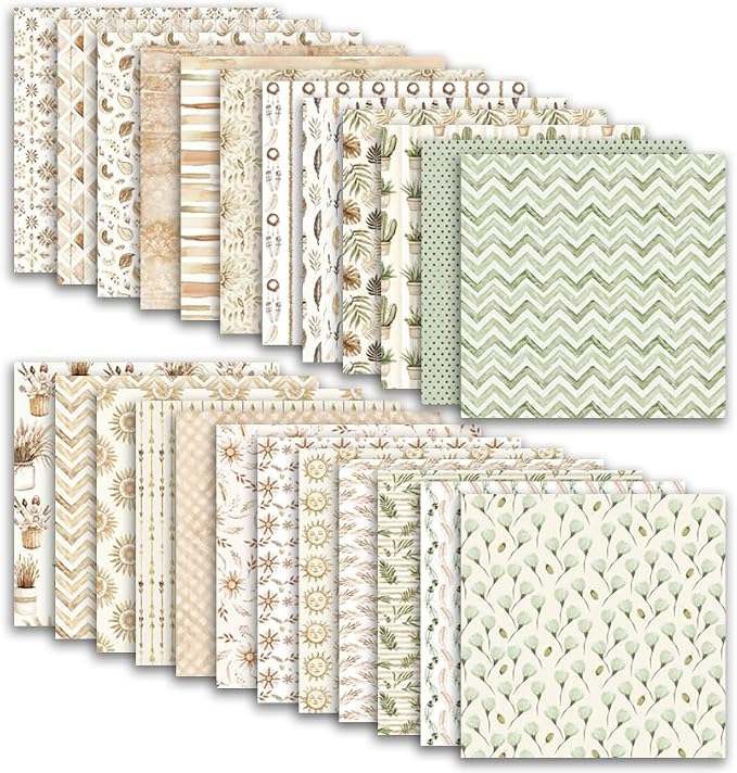 Scrapbook Paper & Scrapbooking Supplies, Boho 6x6 Double-Sided Patterned - Image 2