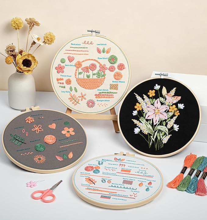 pindda Embroidery Kit for Beginners Adults, - Image 6