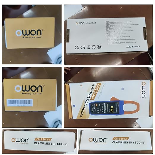 OWON Digital Clamp Meter with 2.8-inch IPS LCD Display, AC/DC Oscilloscope Function 3 in 1, 20000 Count True RMS Auto-ranging Current Meter, Bluetooth Current Meter and Oscilloscope
