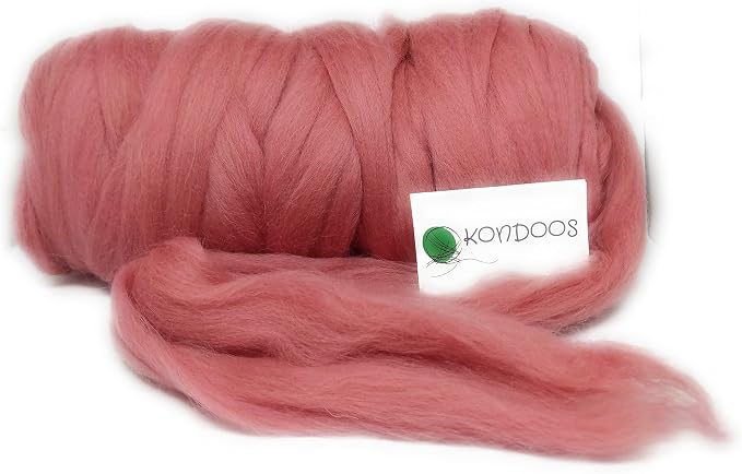 Kondoos Colored Natural Wool roving, 1 lb. Best Wool - Image 5