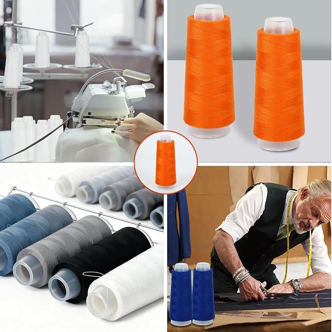 14 Pack Serger Thread Cones, 40S/2-1600 Yards Overlock Sewing Thread - Image 6