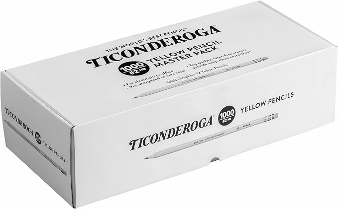 Ticonderoga Wood-Cased Pencils, Pre-Sharpened, 1 Box | 2 HB Soft - Image 2