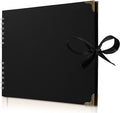 Bstorify Large Scrapbook Photo Albums 50 Pages Black Thick Kraft Paper by Bstorify