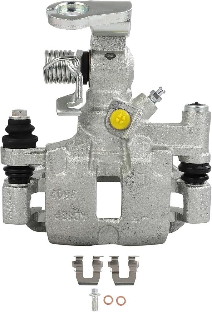 cciyu Rear Left Brake Caliper Assembly w/Bracket 18B4718B 2000-2005 For Buick For LeSabre,2000-2005 For Buick For Park Avenue,2001-2003 For Oldsmobile For Aurora,2000-2005 For Pontiac For Bonneville