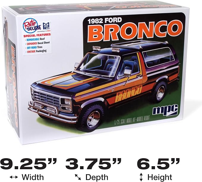 MPC 1980 Ford Bronco 1:25 Scale Model Kit - Image 6