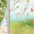 Coavas Privacy Window Film Non-Adhesive Translucent Bird Window Film Decorative by Coavas