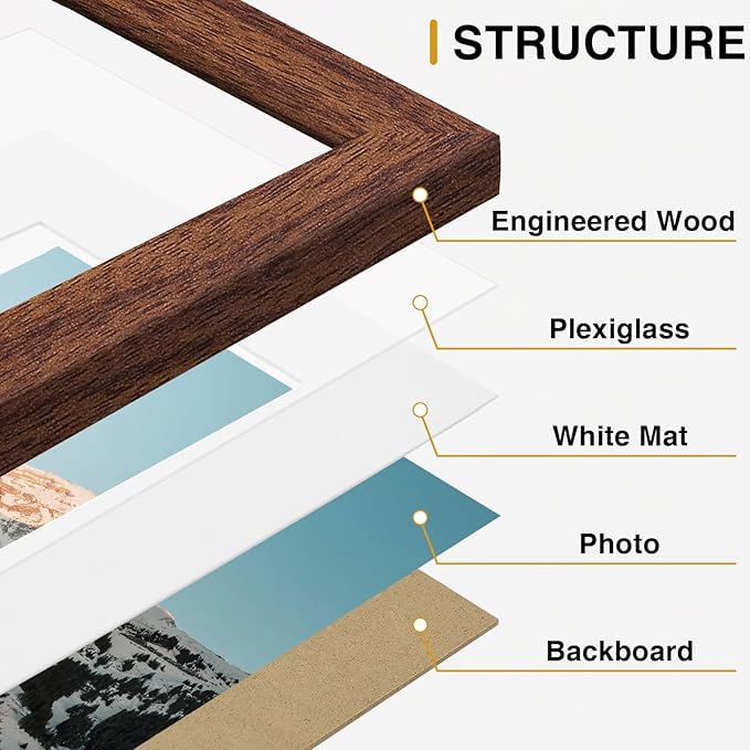Vittanly 15 Pack Picture Frames Collage Wall Decor, Gallery Frame Set - Image 6