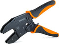 Wirefy Crimping Tool 8.7" for Quick Change Crimping Dies - Ratcheting Wire Crimper - Crimping Pliers - Terminal Crimp Tool - 26-8 AWG (Crimping Dies Sold Separately)