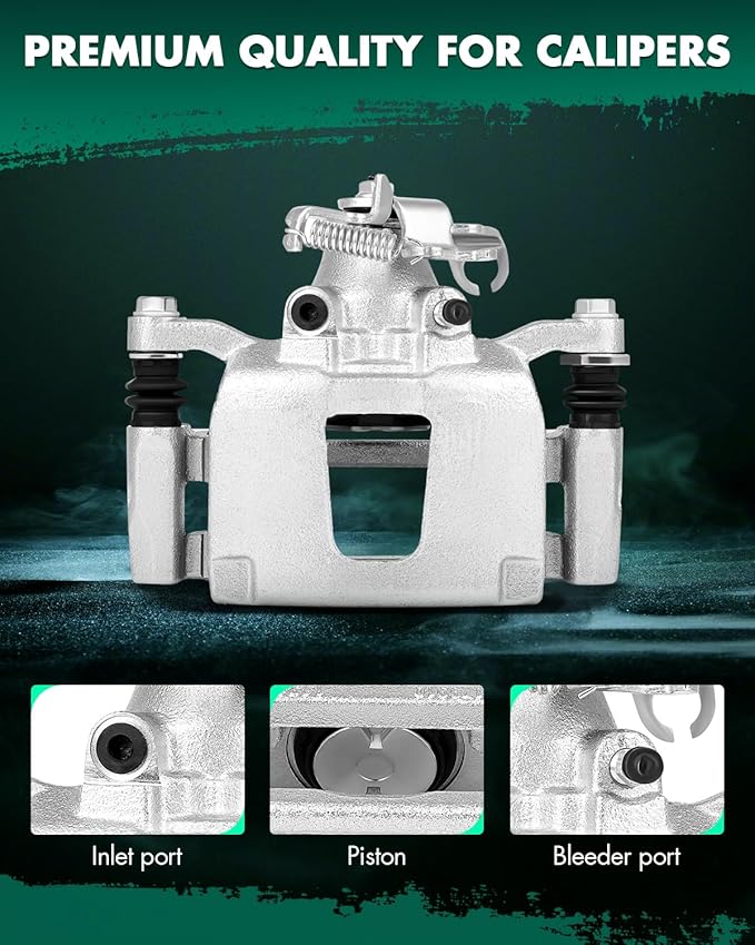 SCITOO 18B5398 Disc Brake Caliper Assembly with Bracket Fit For Chrysler For Town & Country 2012-2016 For Dodge For Grand Caravan 2012-2020 For Ram For C/V 2013-2015 For VW For Routan 2012-2014