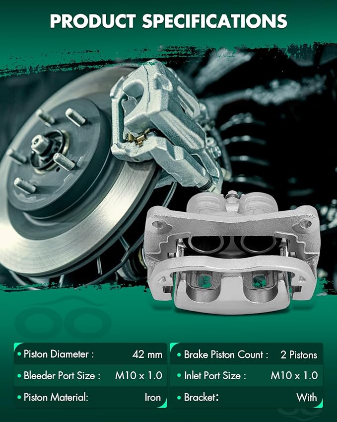 SCITOO 19B2683 19B2682 Disc Brake Calipers Assembly with Bracket Fit For Saab 9-2X 2005-2006,For Subaru Impreza 2002-2016,For Subaru Legacy 2003-2004