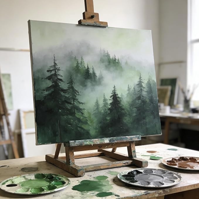 AUREUO Green Acrylic Paint Set - Image 3