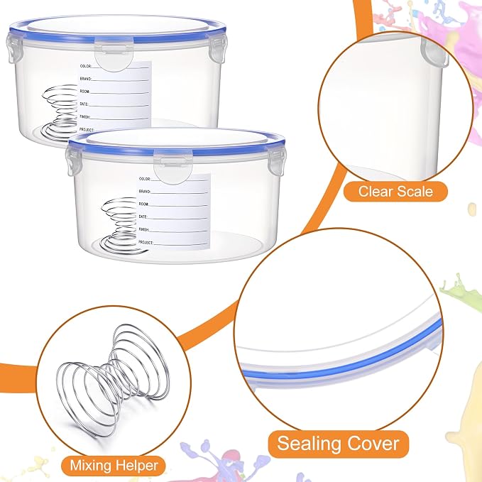 Remerry 8 Sets Paint Container - Image 5