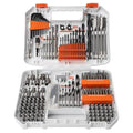 COMOWARE 200Pcs Drill Bit Set & Screwdriver Bit Kit - HSS/CR-V Multi-Purpose Bits in Transparent Storage Case, Impact Driver Accessories for DIY Projects, Home Repairs, Professional Use
