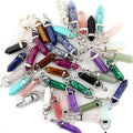 Crystal Pendants Mutilcolor 50pcs Gemstone Bullet Meditation Healing Pointed by Cmidy