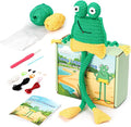 Totiro Crochet Kit for Beginners, Long-Legged Frog Amigurumi Starter Kit by YourDestinationforFun