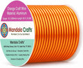 Mandala Crafts 13 Gauge Orange Anodized Aluminum Craft Wire, 60 FT | Colored by MandalaCrafts