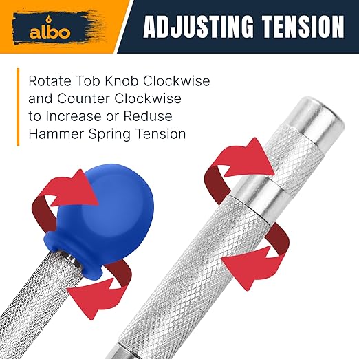 ALBO Automatic Center Punch Set – 3 Heavy Duty Spring Loaded Punch Tools for Metal, Wood, Steel – Precision Tips, Galvanized & Blackened Options, Storage Box – Ideal for DIY, Workshop & Professionals