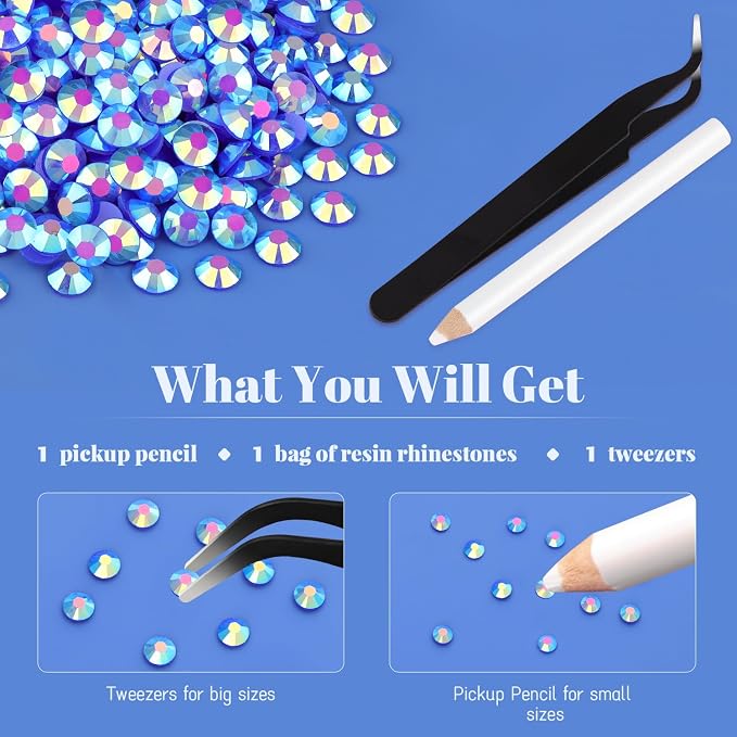 1500PCS 6mm Resin Jelly Rhinestones in Bulk, Bedazzling Flatback Crystals - Image 7