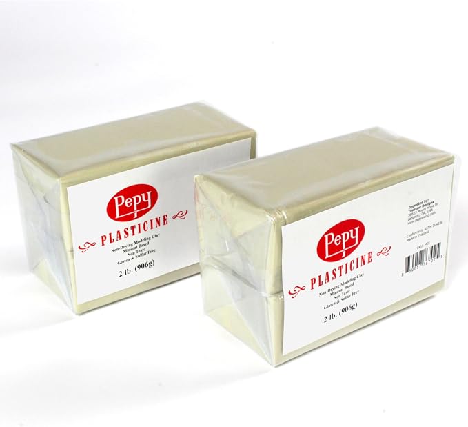 Pepy Reusable and Non-Drying Oil-Based Plasticine Modeling Clay, 4 Pounds by Pepy
