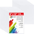 Simetufy 8x10 inch 24 Pcs Canvas Boards by Simetufy