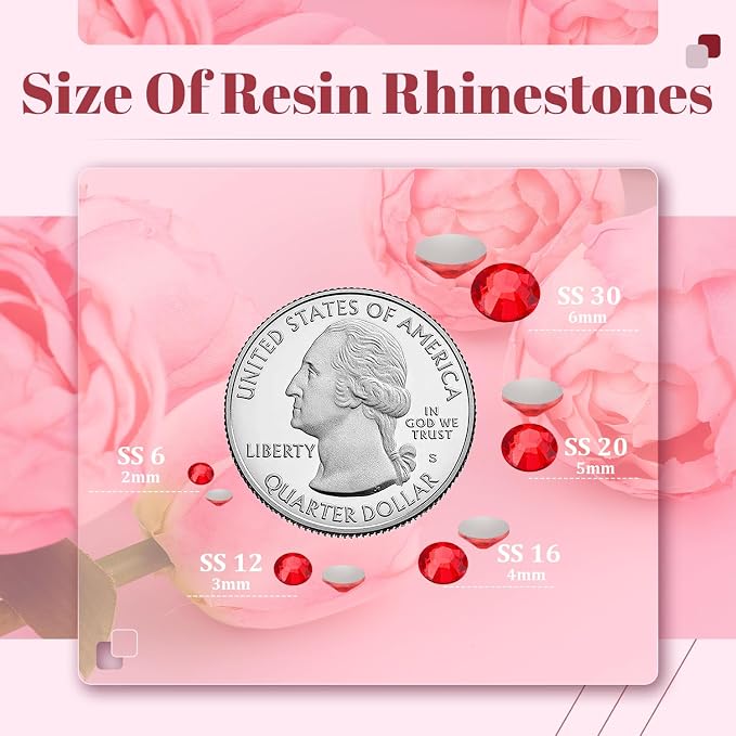 4000PCS 5mm Resin Rhinestones Bulk - Image 3