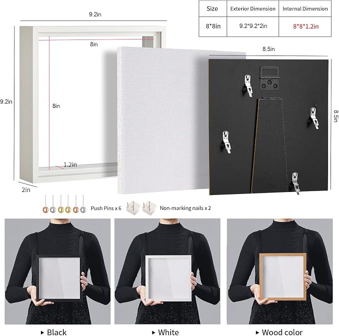 8x8 Shadow Box Picture Frame - Image 3