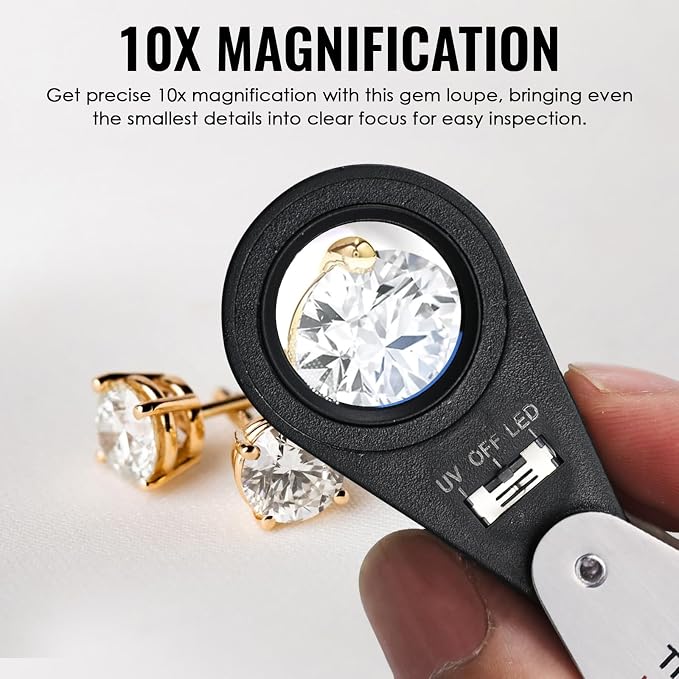 10x Foldable Pocket Magnifier Loupe - Image 4