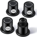 LXIANGN 5 Pcs Jewelers Loupe 5X/10X/15X/20X Portable Monocular Magnifier by LXIANGN
