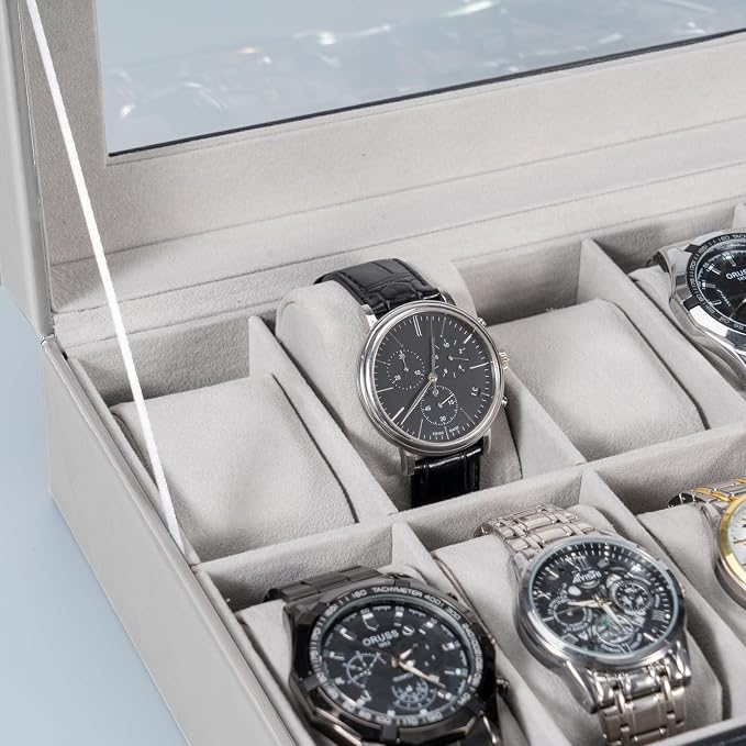ProCase Watch Box Organizer, 12 Slot Watch Display Case - Image 4